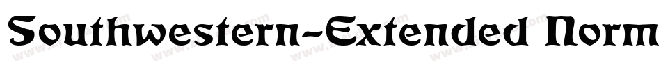 Southwestern-Extended Normal字体转换